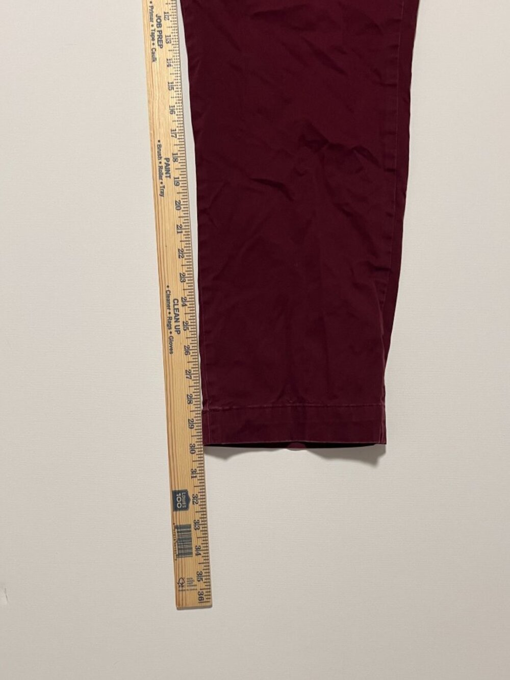 Polo Ralph Lauren Chino Pants Stretch Straight Fit Maroon Men's size 38x30 - Picture 3 of 6